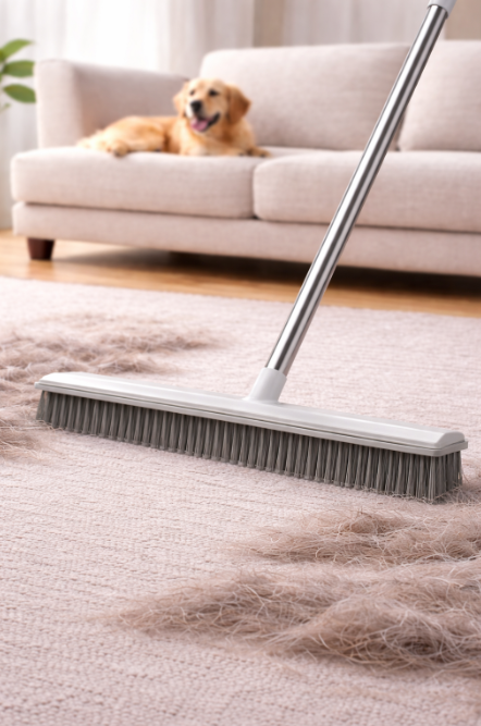 PuraPaw Pet Hair Removal Broom (Adjustable Handle)