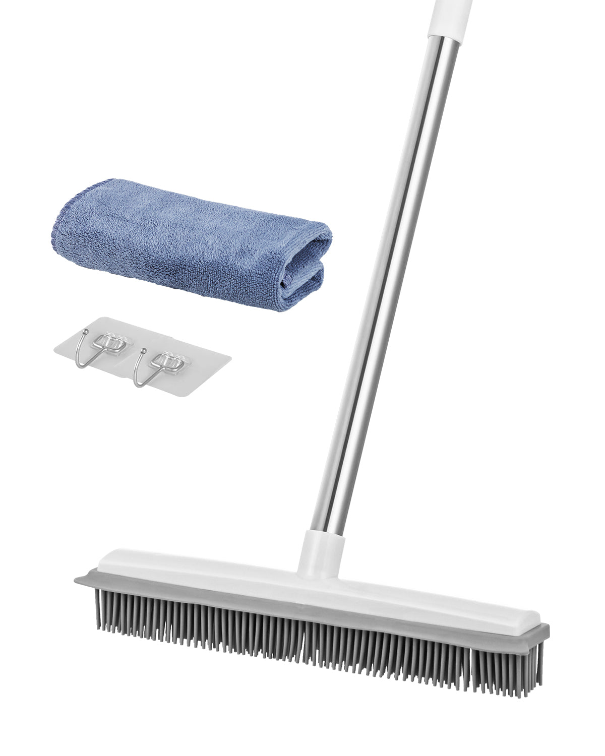 PuraPaw Adjustable Pet Hair Removal Broom (58” Long Handle)